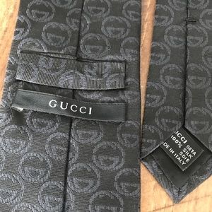 Gucci Accessories - Gucci Black Silk Neck Tie Gucci Accessories - Gucci Black Silk Neck Tie